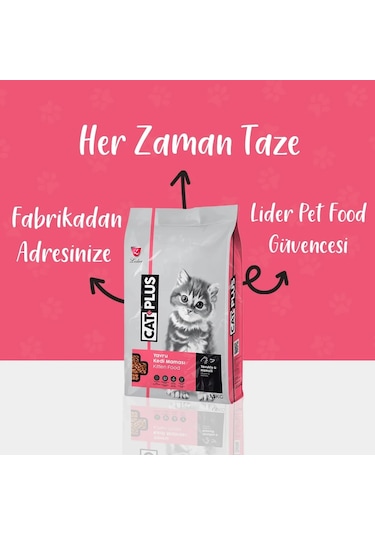Catplus Tavuklu Hamsili Yavru Kedi Maması 1500 G