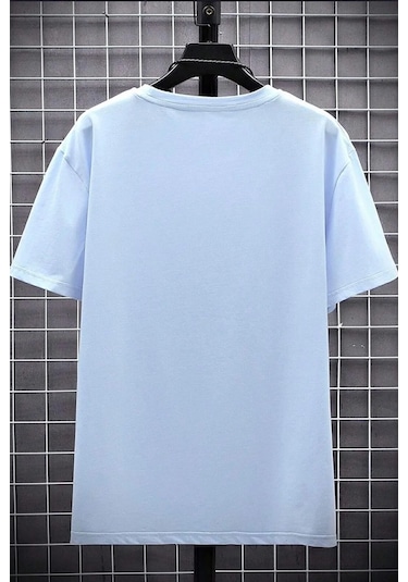 Erkek Belive İn Yourself Baskılı Oversize Tshirt Bebemavi Bebek Mavisi