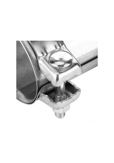 Wezone Galvanizli Çelik Aküstop Boru Klemi - 76mm 3" Çap, Ayarlanabilir, Kaynak/sıkma Gerektirmeden Kolay Kurulum, Aküstop Boru/bosalayıcı Bağlantısı İçin