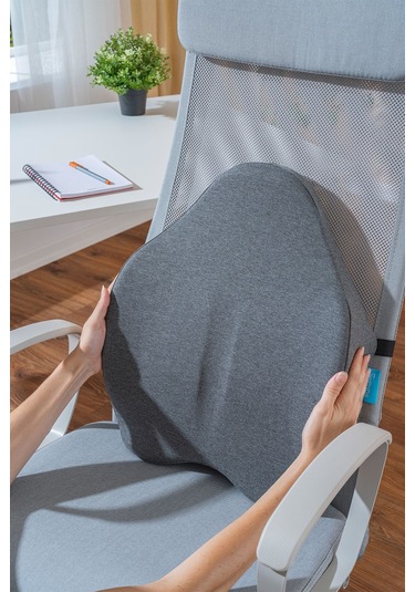 Ortopedik Visco Sırt Bel Destek Yastığı Bel Destek Minderi 54x42x9 Cm