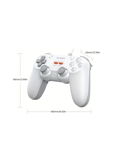 Elmpaly Gamesir Tegenaria Lite Green Kablolu Oyun Kumandası Switch Android İos Uyumlu Pc Steam İçin 90lar Tasarım Hall Çubuk 1000hz Titreşim