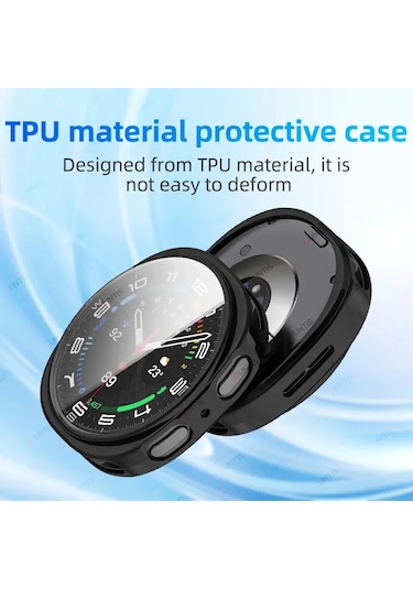 Samsung Galaxy Watch 8 44mm Uyumlu 360 Full Koruma Silikon Kılıf