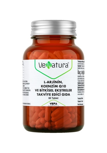 Venatura L-Arjinin-Koenzim Q10 ve Bitkisel Ekstreler 60 Tablet