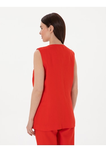 Pierre Cardin Kadın Kırmızı Yelek Dokuma 50299984-vr030