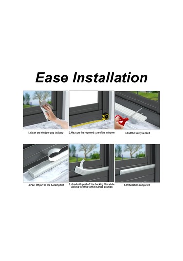 5m Beyaz Kaplama Kapı Ve Pencere Contaları Kama Hava Sıyırma Sızdırmazlık White 1m Diğer