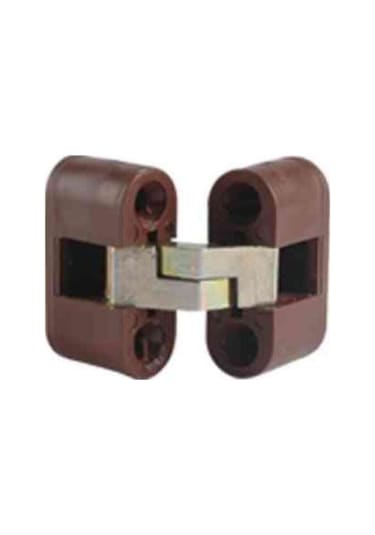 Gizli, Akıllı Masa Katlanır Sehpa Menteşesi Oval Kırma Akordiyon Plastik Kahverengi 2 Adet Mobilya