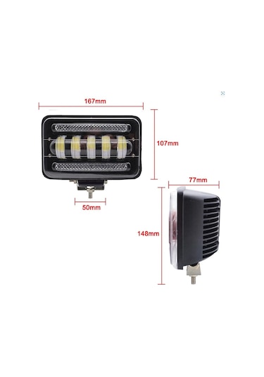 15 Led 30w Off Road Gündüz Farı Sis Lambası Projektör