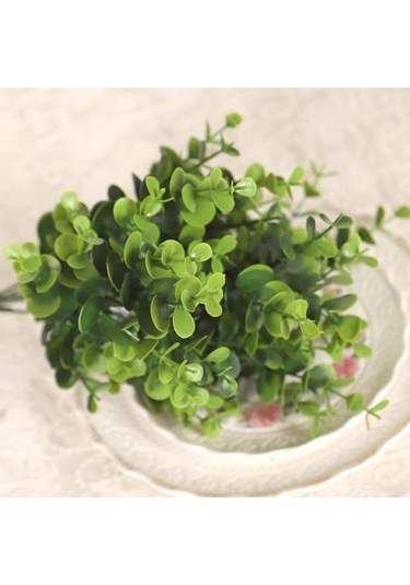 Yapay Çiçek Şimşir Demet Garnitür Yeşil Aradal Dekoratif Yapay Bitki. Yeşil