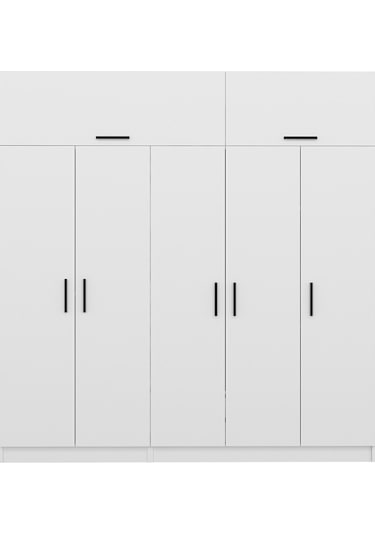 Kale 5 Kapaklı Zincir Dolap-yüklük - Beyaz 235cm