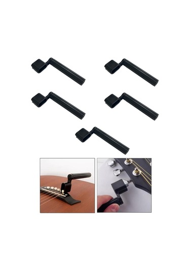 Midex W11-bk-5x Gitar Tel Sarıcı Gitar Burgu Çevirici Siyah 5 Adet