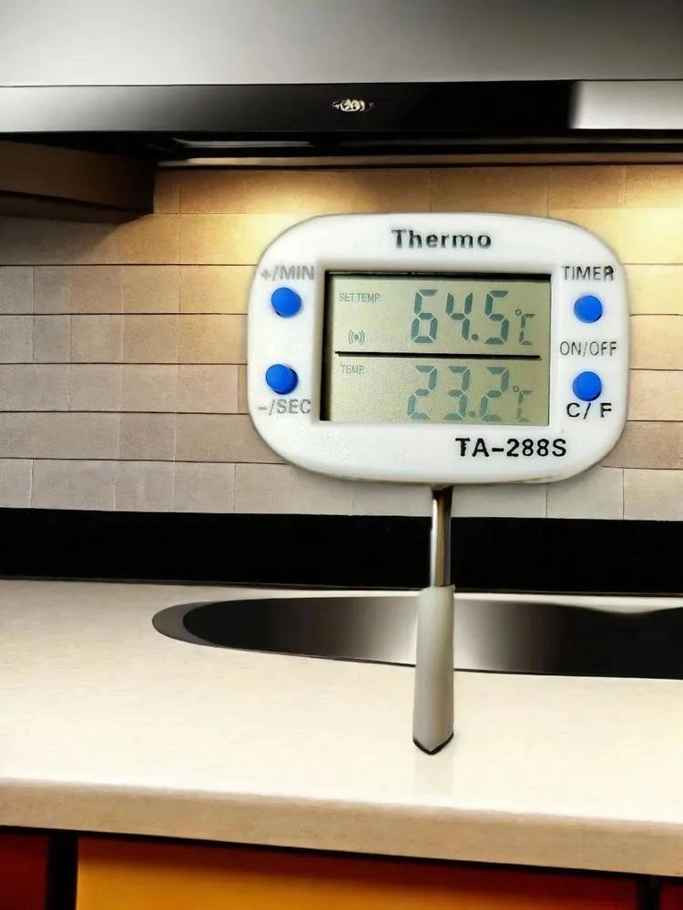 Yuntech01 Ta288s 4cm İğne Tipi Isı Ölçer: Barbekü Ve Süt Sıcaklığı Kontrolü, Sesli Alarm Özelliği Diğer