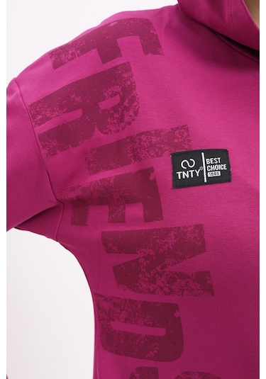 Toontoy Kız Çocuk Baskılı Eşofman Takım Mürdüm