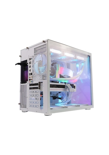Game Master F-7 V2 7x RGB Fanlı ATX Oyuncu Bilgisayar Kasası Beyaz