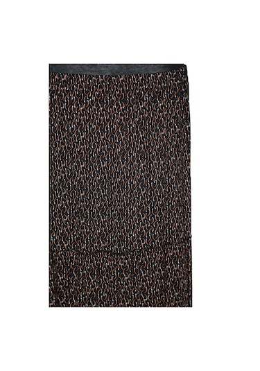 Hesna Kadın Nursel Lastikli 3 Kat Astarsız Siyah Penye Etek D42 Siyah