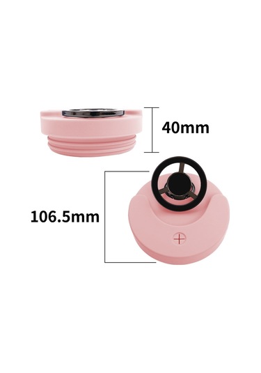 Stanley 40oz Tumbler Kupası İçin Manyetik Telefon Tutucu İle Sızdırmaz Silikon Kapak Koyu Pembe