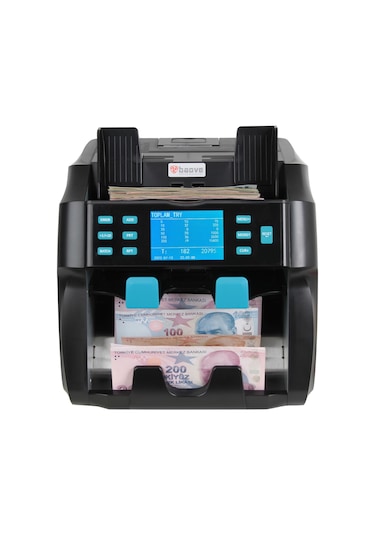 Baove GB9000 Pro Mix Çift Katlı Karışık Para Sayma Makinesi - Sahte  Para Yakalama - TL, Euro, Usd