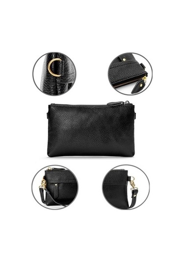 Bayanlar Tek Omuz Çapraz Cep Telefonu Bozuk Para Cüzdanı Koyu Kırmızı Koyu Kırmızı