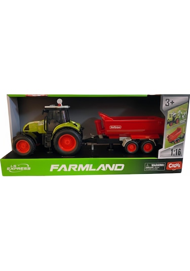 Ctoy 1:16 Sesli Ve Işıklı Römorklu Traktör Çok Renkli
