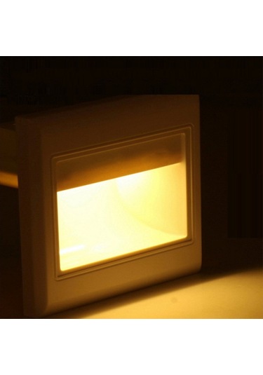 Sones Yk2306 Sıcak Beyaz Işık Hareket Sensörü Cob Led Duvar Lambası Merdiven Basamağı Köşesi, Ac 85-265v