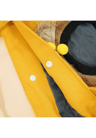 Pet Out Çanta Crossbody Tote Kedi Çantası Küçük Köpek Genişletilebilir Omuz Çantası, Boyut: L Sarı Arı