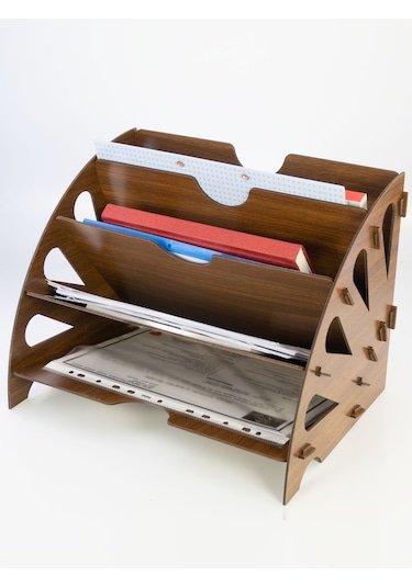 CapellaWoodWorks Masa Üstü Organizer Ceviz