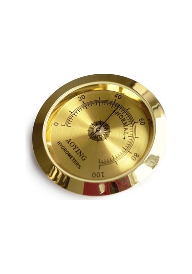Analog Higrometre Nem Ölçer Humidor Puro Kutusu için Metal Çerçev N11.1835