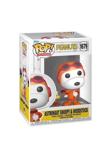 Funko Pop Peanuts Space Snoopy Vinil Figür 9,5 Cm, Koleksiyon Ve Hediye Için Karakter Figürü Diğer