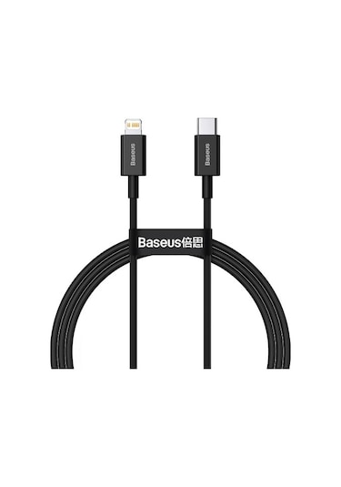 Baseus Superior 20W 100 cm Type-C To Lightning Şarj Kablosu Siyah