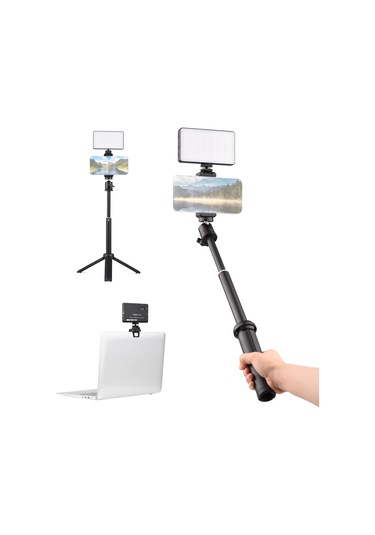 Andoer W140 Rgb Cep Video Konferans Led Video Işık Kiti Siyah Siyah