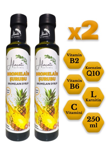 Bromelain Zengin İçerikli Detox Mix Şurubu 250ml X2 Adet