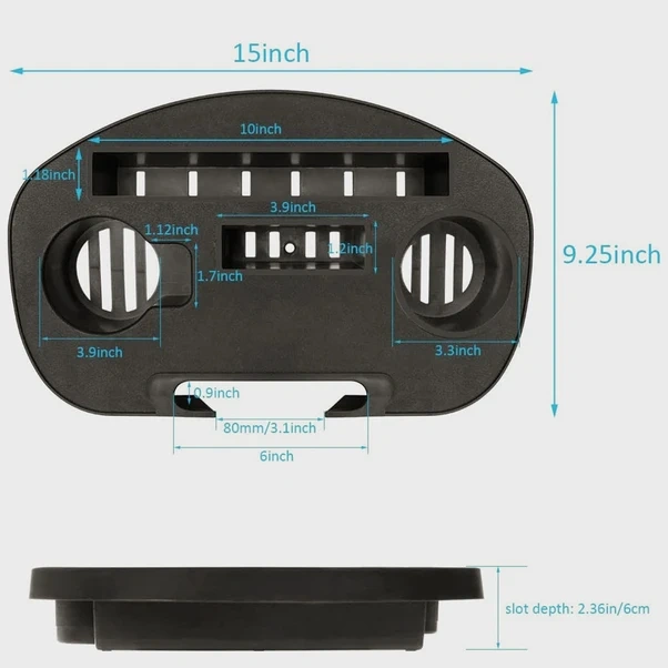 Sunshine011 Küçük Boy 1 Adet Sıfır Yerçekimi Sandalyesi Cep Telefonu Yuvalı Masa - Dayanıklı Siyah Küçük