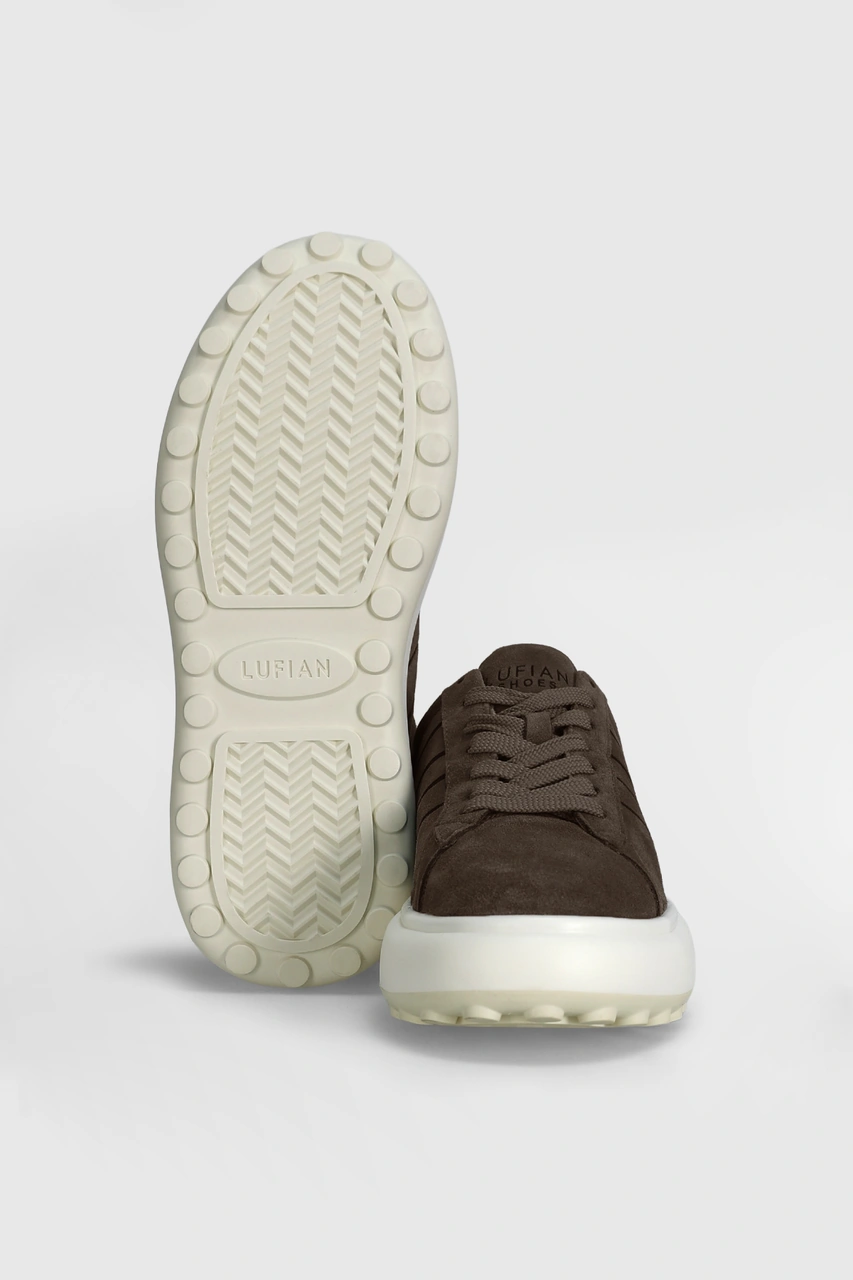 Lufian Frank Erkek Deri Sneaker Ayakkabı Kum Kum 112230225100580 Kum