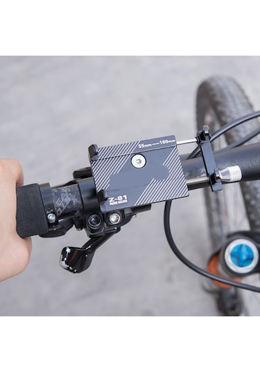 Ztto-bisiklet Telefon Montaj Alüminyum Alaşım Bisiklet Bisiklet,ya18819b Siyah