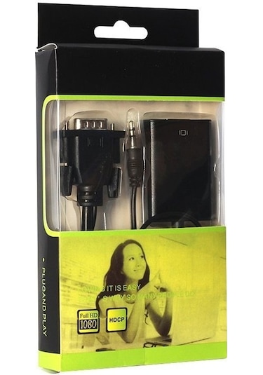 Vga Hdmı Dönüştürücü Vga To Hdmı Adaptör