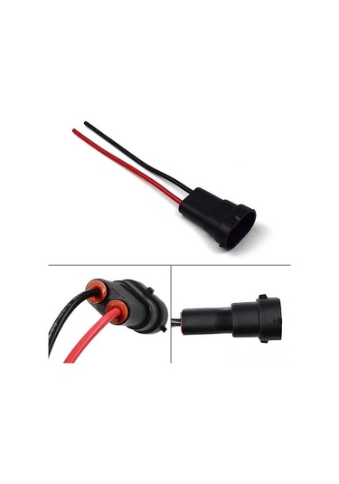 Xindoker Araba Feneri Bağlantı Kablosu - Su Geçirmez H11/h9/h8/880/h16jp Bağlayıcı Taban, Pratik Plastik Otomobil Aksesuarı