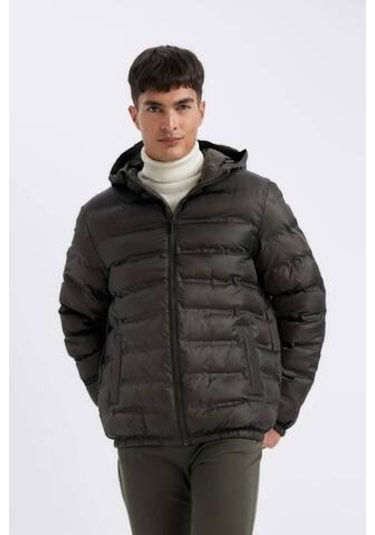 DeFacto Su İtici Şişme Mont Slim Fit Dar Kesim Kapüşonlu Fermuarlı Cepli D1185AX24WNKH153 DeFacto Su İtici Şişme Mont Slim Fit Dar Kesim Kapüşonlu Fermuarlı Cepli D1185AX24WNKH153