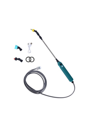 Leezsing Elektrikli Bahçe Yağmurlama Sistemi Bahçe Bitkileri Sulama Cihazı Çiçek Püskürtme Makinesi Teleskopik Çubuk Uzunluğu Ayarlanabi-8