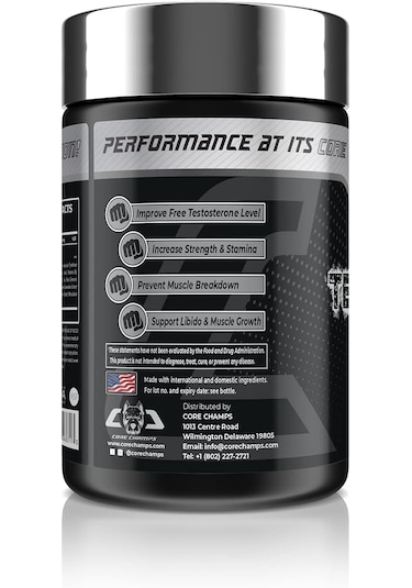 Core Champs Core Series Test Freak Booster Daa Aspartic Acid Tribulus 60 Caps