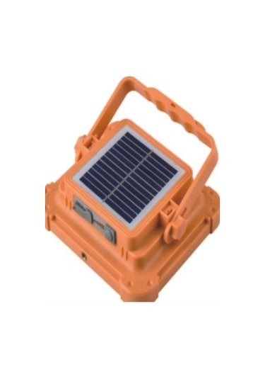 50w Led Projektör Beyaz -sarı Işık 9000 Lümen Güneş Enerjili