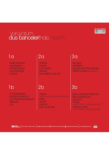 Sezen Aksu - Yürüyorum Düş Bahçelerinde 3 Plak