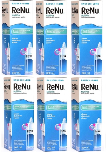 Bausch + Lomb Renu Multiplus Lens Solüsyonu 6 x 360 ML