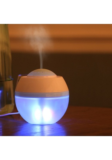 Dancemonkey Renk Değiş. Led Usb Nemlendirici & Aromaterapi Difüzörü - Ofis/ev İçin