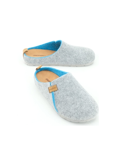 Gezer Kışlık Keçe Comfort Taban Kadın Ev Bahçe Terlik Gt1kze.15423.04.019.k08 Gri