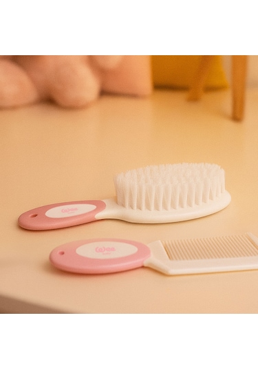 Wee Baby  Fırça Tarak Seti Pembe