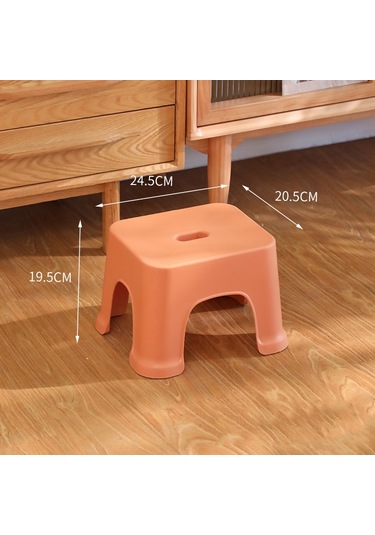 Sones Plastik Tabure Kalınlaştırılmış Ev Basit Küçük Bank, Renk: Turuncu Küçük