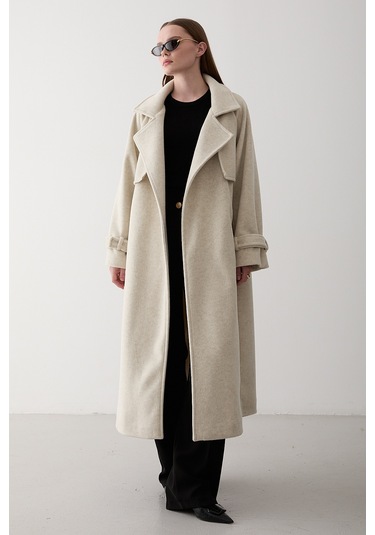 Ekru Vorkuta Kuşaklı Kaban - 407007 Ekru