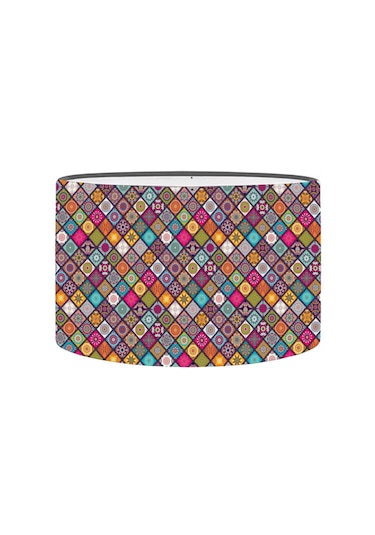 Homing Victoria Çini Desenli Rustik Yedek Lambader Başlığı