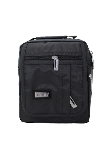 Seventeen 2248 Poly Kulplu Omuz Askılı Erkek Portföy Çanta-Siyah