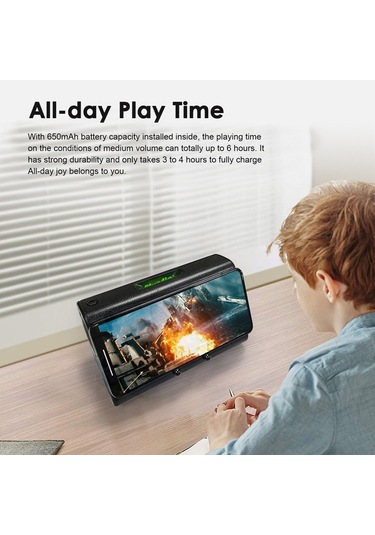 Yifomall Bluedio Ms Kablosuz Entegre Hoparlör - Telefon Tutucu Fonksiyonlu, 6 Saat Çalışma Süresi, Siyah Ses Entegresi