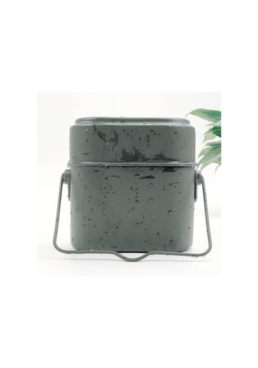 Ranyeek Alüminyum Geleneksel Alman Tarzı Dışarıda Kullanımlı Çok Amaçlı Kamp Mutfak Seti: Yemek Kutusu Ve Su Kavanozu Boya Yok, Ham Renk Diğer